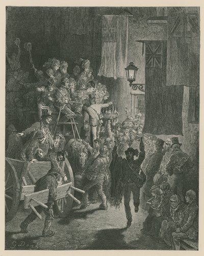 Jour de Derby - retour à la maison - Gustave Dore